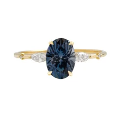 Elara Lab Grown Diamond Engagement Ring with Accent Stones