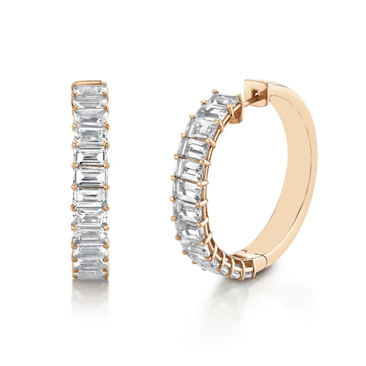 Eleanor Diamond Hoops