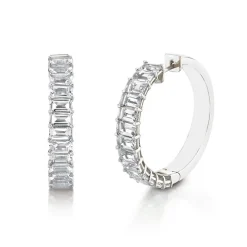 Eleanor Diamond Hoops