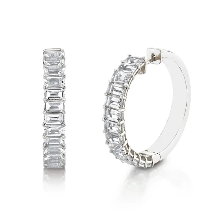 Eleanor Diamond Hoops