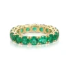 Elissa Green Emerald Eternity Band