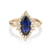 Eloise Blue Sapphire Engagement Ring