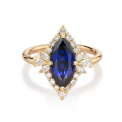 Eloise Blue Sapphire Engagement Ring