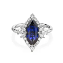 Eloise Lab Grown Blue Sapphire Engagement Ring