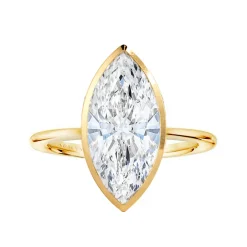 Elysia Marquise Bezel Engagement Ring