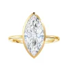 Elysia Marquise Bezel Lab Grown Engagement Ring