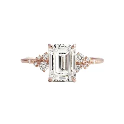 Emerald Aurora Engagement Ring