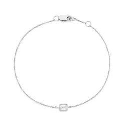 Emerald Bezel Set Diamond Bracelet