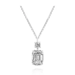 Emerald Diamond Pendant