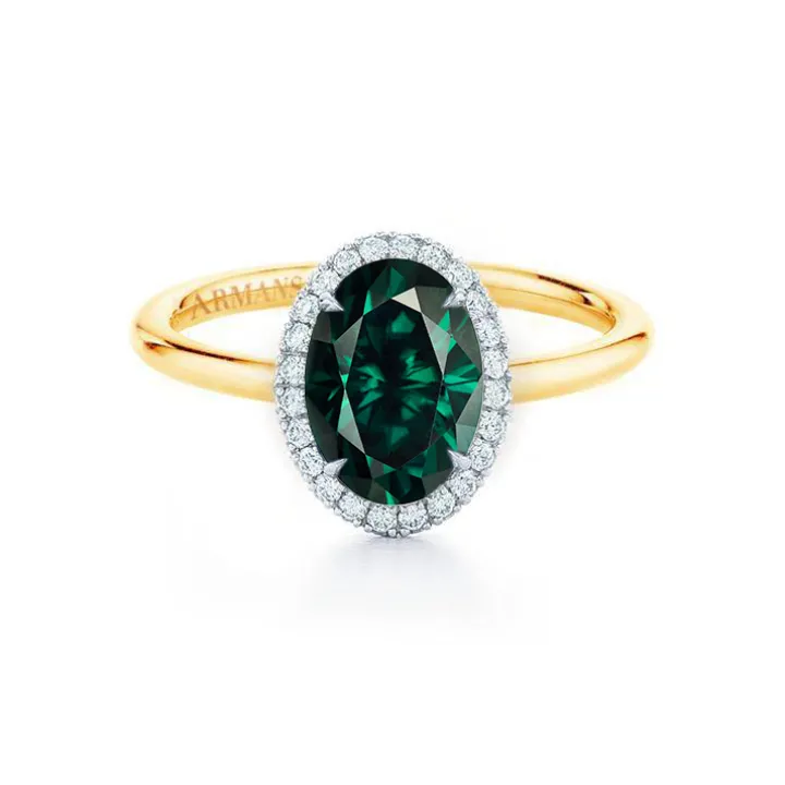 Emerald Kristina Engagement Ring