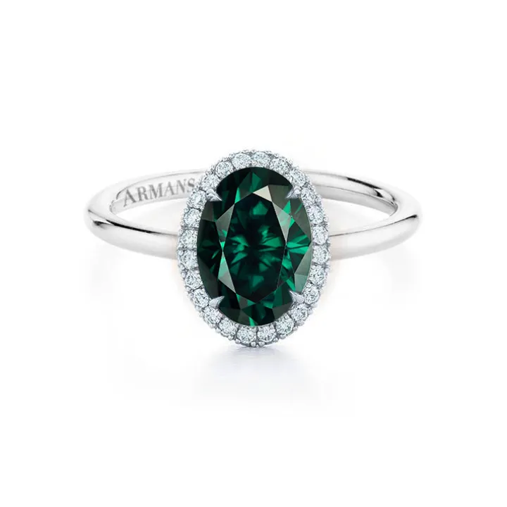 Emerald Kristina Engagement Ring