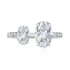 Enchantress Two Stone Split Engagement Ring