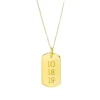 Engraved Numbers Dog Tag