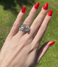 Entangled Mixed Diamond Eternity Ring