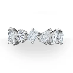 Entangled Mixed Diamond Eternity Ring