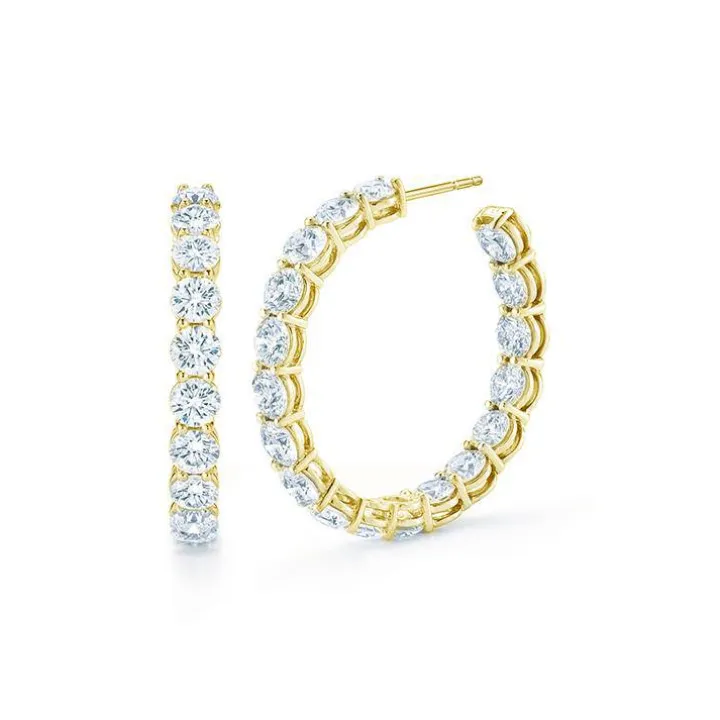 Evie Diamond Hoops