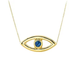 Evil Eye Bezel Necklace