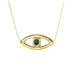 Evil Eye Bezel Necklace
