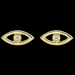 Evil Eye Bezel Studs