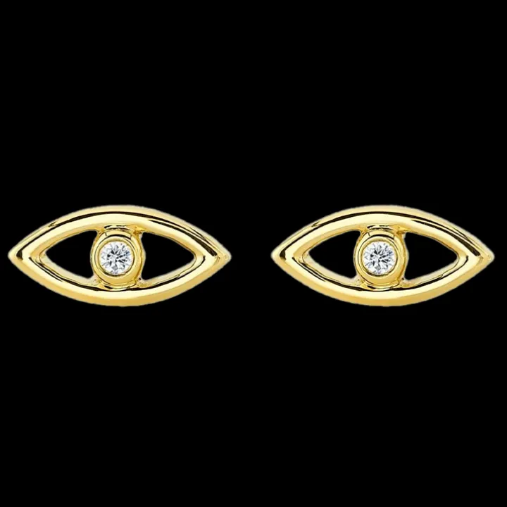 Evil Eye Bezel Studs