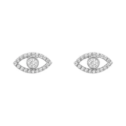 Evil Eye Diamond Studs