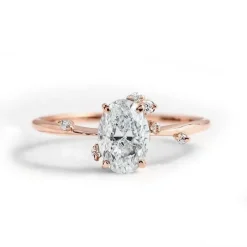 Fire Fly Diamond Engagement Ring