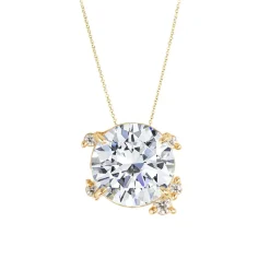 Fire Fly Round Diamond Necklace
