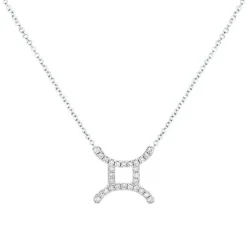 Gemini Diamond Zodiac Necklace