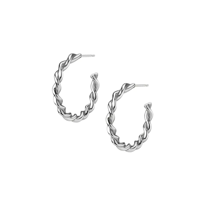 Gold Braid Hoops