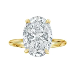 Golden Eternity Lab Grown Engagement Ring