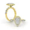 Golden Pearfection Lab Grown Engagement Ring