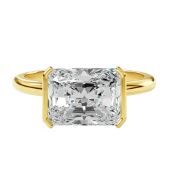 Half Bezel Anastasia Engagement Ring