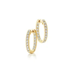 Harper Diamond Hoops