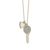 Heart and Key Necklace