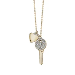 Heart and Key Necklace