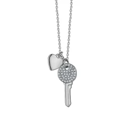 Heart and Key Necklace