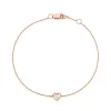 Heart Bezel Set Diamond Bracelet