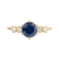 Heavenly Blue Sapphire Diamond Ring