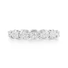 Horizontal Oval Wedding Band