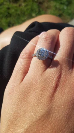 Imperial Halo Engagement Ring