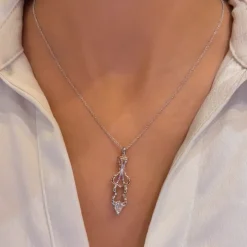Imperial Rose Diamond Necklace