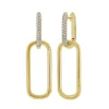 Infinite Diamond Link Hoop Earrings