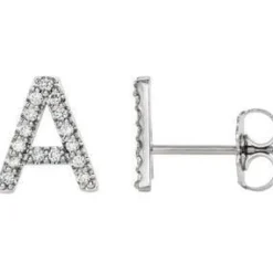 Initial Earrings