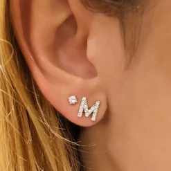 Initial Earrings