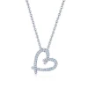 Jasmine Diamond Heart Necklace