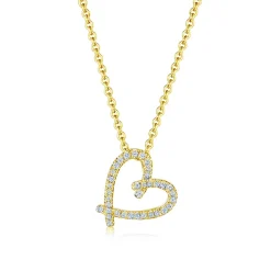 Jasmine Diamond Heart Necklace