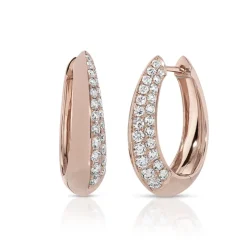 Josie Pavé Diamond Hoops