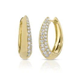 Josie Pavé Diamond Hoops