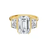 Juliette Emerald Trio Engagement Ring