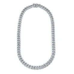 Jumbo Cuban Chain Link Diamond Necklace